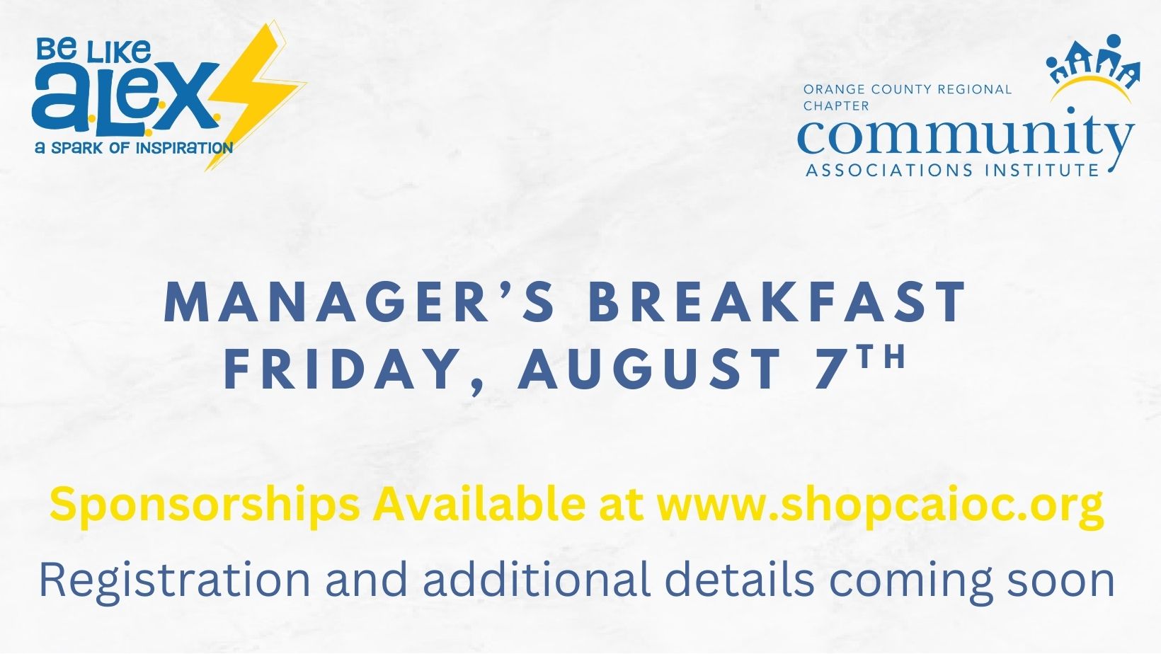 Manager’s Breakfast