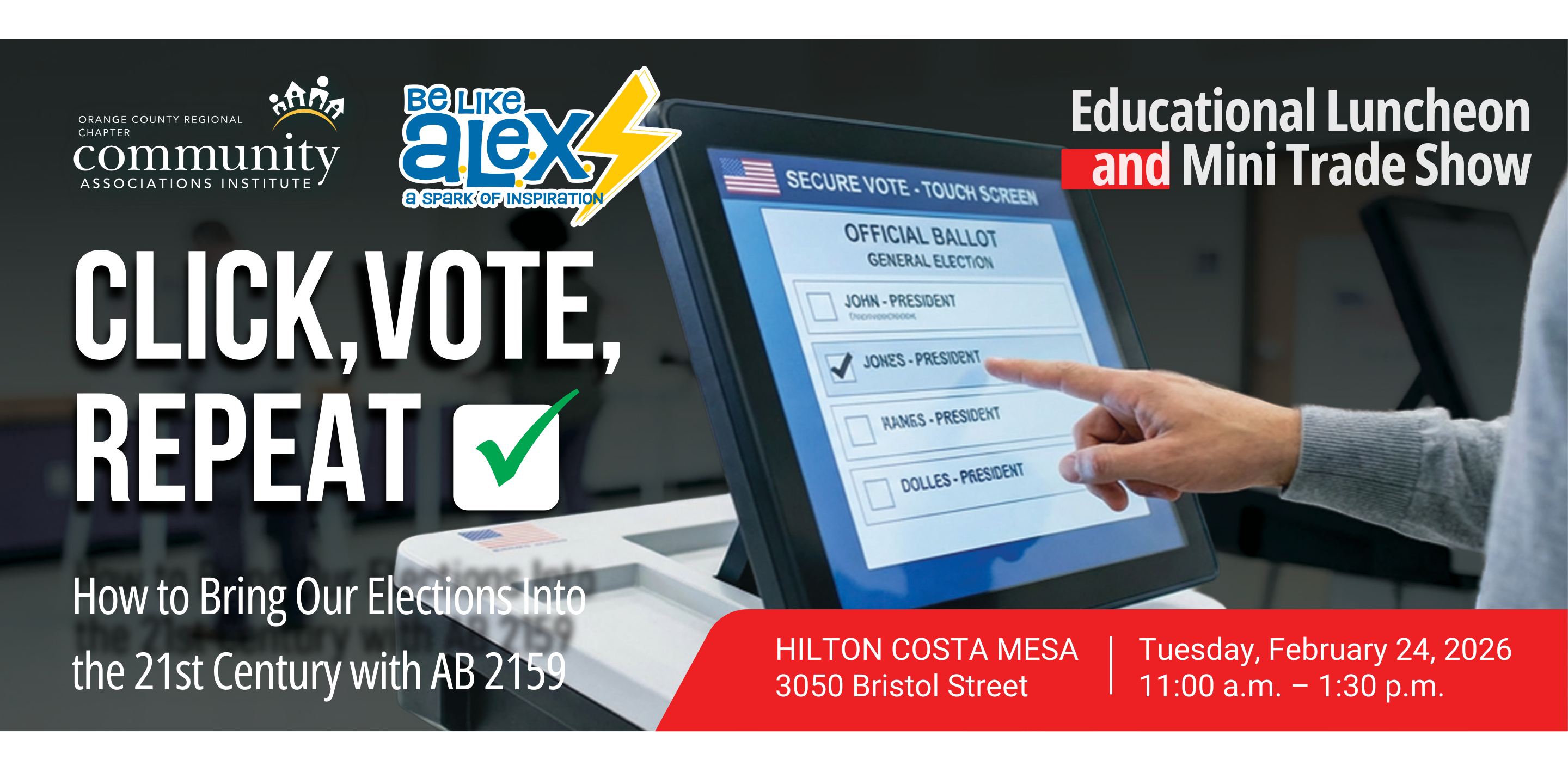 February Educational Luncheon - Click, Vote, Repeat