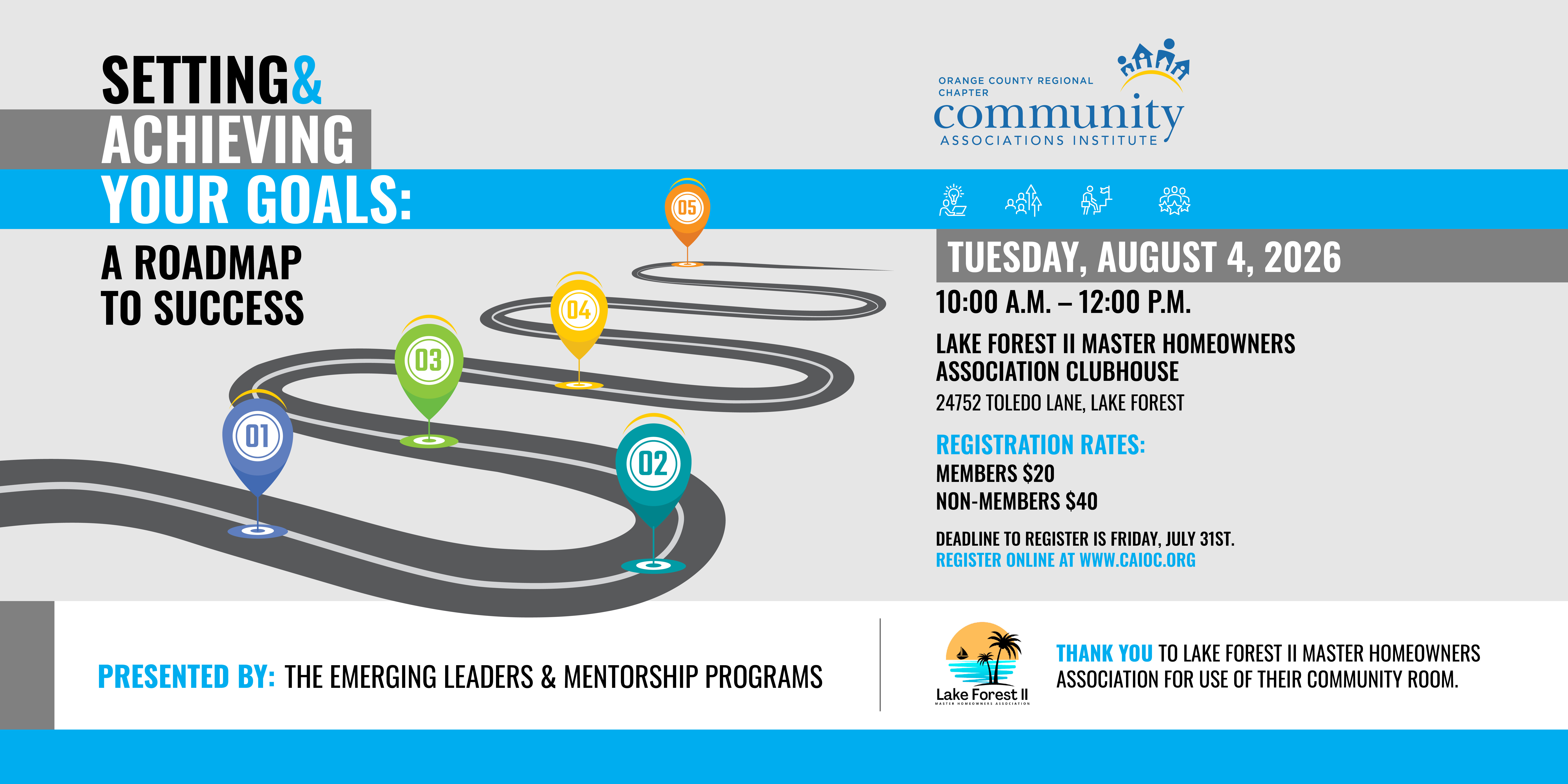 Goal Setting Workshop by Emerging Leaders Committee