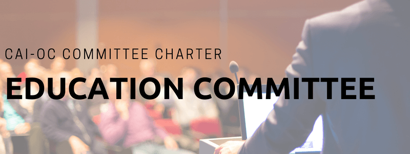 CAI-OC Education Committee Charter 2021